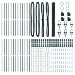 vidaXL Hexagonálny plot sivý 1,6x50 m oceľ – Obrázok 4