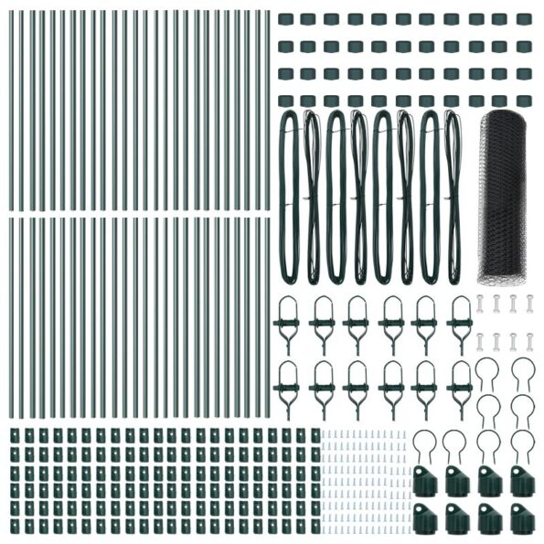 vidaXL Šesťuholníkové oplotenie sivé 0.6x100 m – Obrázok 4