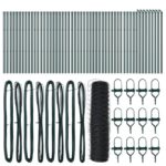 vidaXL Hexagónové oplotenie Sivé 0.6x100 m Základná oceľ – Obrázok 2