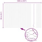 vidaXL Hexagónový plot Sivý 1x100 m Oceľ – Obrázok 13
