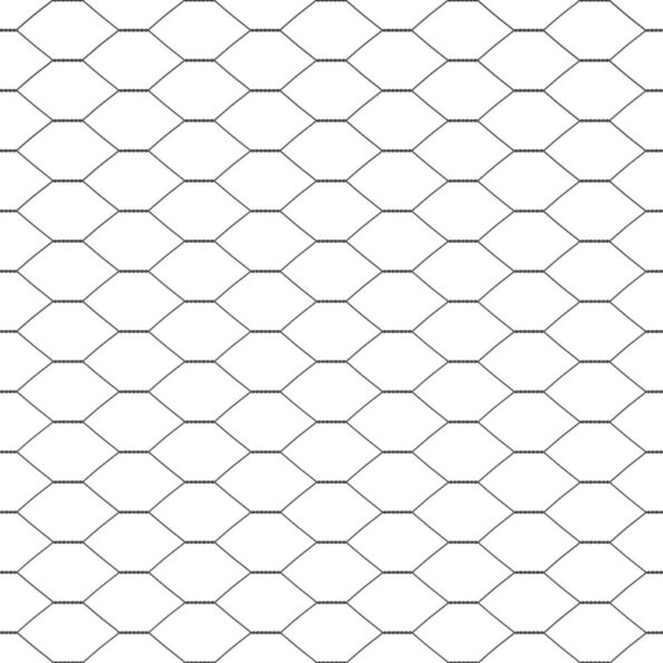 vidaXL Hexagónový plot Sivý 1x100 m Oceľ – Obrázok 8