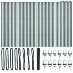 vidaXL Hexagonálne Oplotenie Šedá 1x100 m Oceľ – Obrázok 2