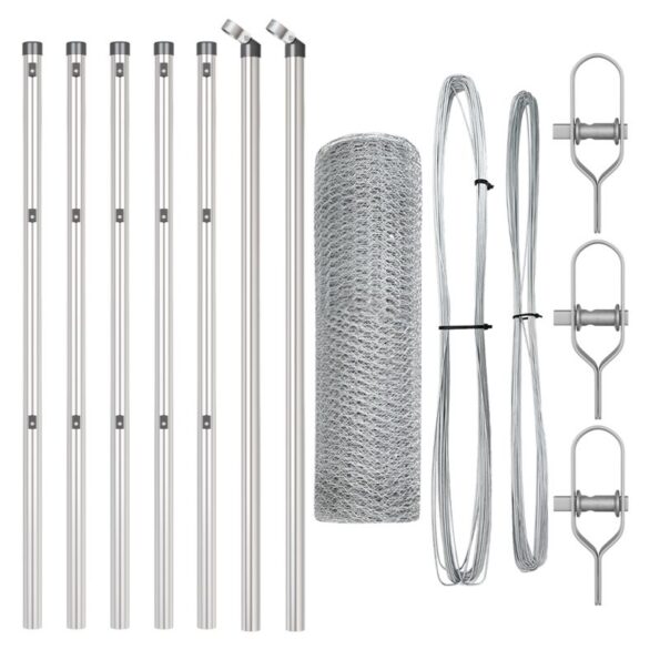 vidaXL Hexagonálny plot 0,5x10 m pozinkovaná oceľ – Obrázok 2