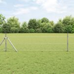 vidaXL Hexagon Fence 0.5x10 m Galvanized Steel