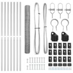 vidaXL Šesťuholníkový plot 1x10 m pozinkovaná oceľ – Obrázok 4