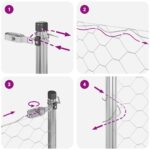 vidaXL Hexagonálne oplotenie 1,5x10 m z pozinkovanej ocele – Obrázok 11