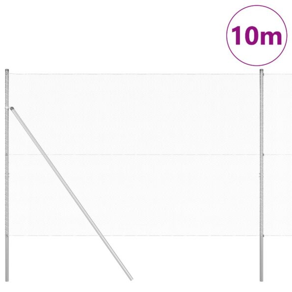 vidaXL Hexagonálne oplotenie 1,5x10 m z pozinkovanej ocele – Obrázok 3