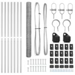 vidaXL šesťuholníkový plot 1.5x10 m pozinkovaná oceľ – Obrázok 5