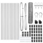 vidaXL Hexagonový plot 0,4x25 m z pozinkovanej ocele – Obrázok 4