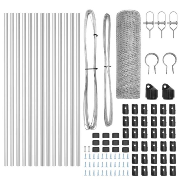 vidaXL Šesťuholníkový plot 0.6x25 m pozinkovaná oceľ – Obrázok 4