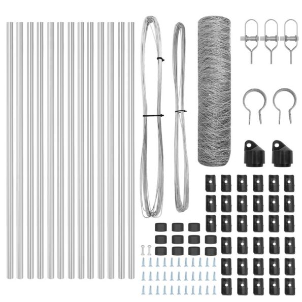 vidaXL Hexagonový plot 0.8x25 m Pozinkovaná oceľ – Obrázok 4