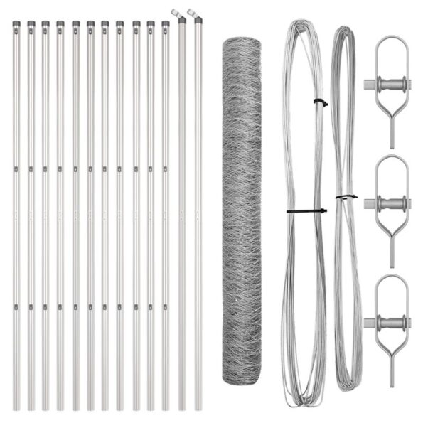 vidaXL Pentagonový plot 1,4x25 m Pozinkovaná oceľ – Obrázok 2