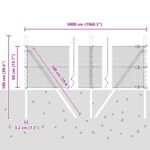 vidaXL Hexagonový plot 0,5x50 m Pozinkovaná oceľ – Obrázok 12
