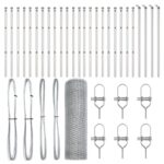 vidaXL Hexagonový plot 0,5x50 m Pozinkovaná oceľ – Obrázok 2