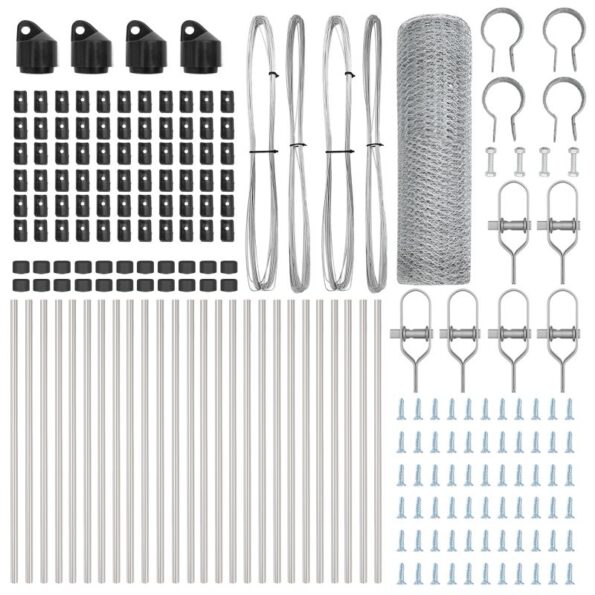 vidaXL Hexagonový plot 0,5x50 m Pozinkovaná oceľ – Obrázok 4