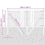 vidaXL Hexagonálny plot 0.6x50 m Pozinkovaná oceľ – Obrázok 12