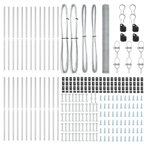 vidaXL Hexagonálny plot 1.5x50 m pozinkovaná oceľ – Obrázok 4