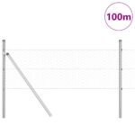 vidaXL Hexagonový plot 0.5x100 m z pozinkovanej ocele – Obrázok 3