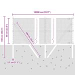 vidaXL Hexagónový plot 0.6x100 m Pozinkovaná oceľ – Obrázok 12