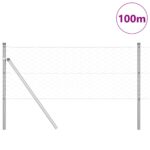 vidaXL Hexagónový plot 0.6x100 m z pozinkovanej ocele – Obrázok 3