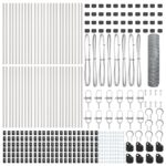 vidaXL Hexagónový plot 0.6x100 m z pozinkovanej ocele – Obrázok 4