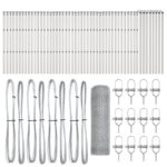 vidaXL Hexagonový plot 0.8x100 m z pozinkovanej ocele – Obrázok 2