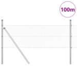 vidaXL Hexagonový plot 0.8x100 m z pozinkovanej ocele – Obrázok 3