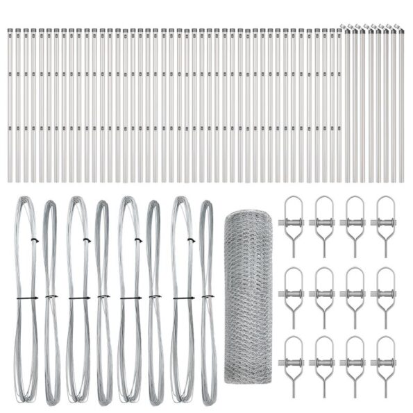 vidaXL Hexagonálne Oplotenie 0.8x100 m Pozinkovaná oceľ – Obrázok 2