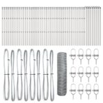 vidaXL Hexagonový plot 0.8x100 m pozinkovaná oceľ – Obrázok 2