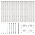 vidaXL Hexagónový plot 1x100 m pozinkovaná oceľ – Obrázok 2