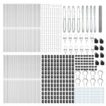 Hexagonálny plot vidaXL 1.2x100 m Pozinkovaná oceľ, Plotové stĺpiky vidaXL 13 ks Ø32 mm 170 cm Pozinkovaná oceľ – Obrázok 4