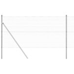 Hexagonálny plot vidaXL 1.2x100 m Pozinkovaná oceľ, Plotové stĺpiky vidaXL 13 ks Ø32 mm 170 cm Pozinkovaná oceľ – Obrázok 6