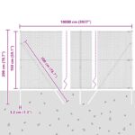 vidaXL hexagonálny plot 1.5x100 m pozinkovaná oceľ – Obrázok 12