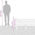 vidaXL Hexagonový plot sivý 0,5x50 m oceľ – Obrázok 10