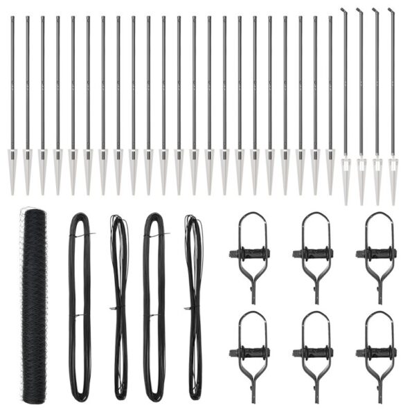 vidaXL Hexagonálny plot Sivý 1,2x50 m Oceľ – Obrázok 2