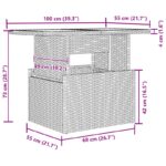 vidaXL 6-dielna súprava záhradného gauča s vankúšmi čierny polyratan – Obrázok 10