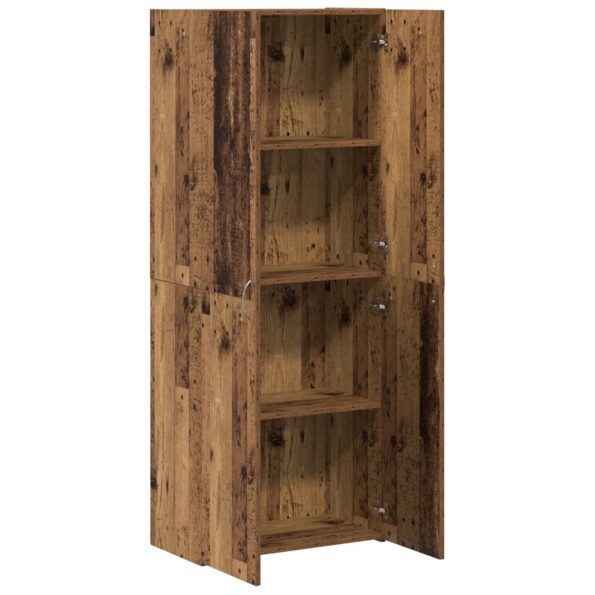 vidaXL Kancelársky kabinet Staré drevo 60 x 32 x 152,5 cm – Obrázok 5