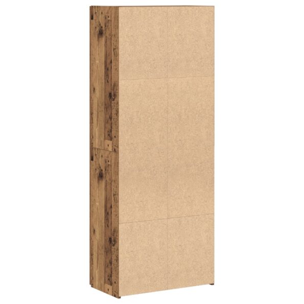 vidaXL Kancelársky kabinet Staré drevo 60 x 32 x 152,5 cm – Obrázok 8