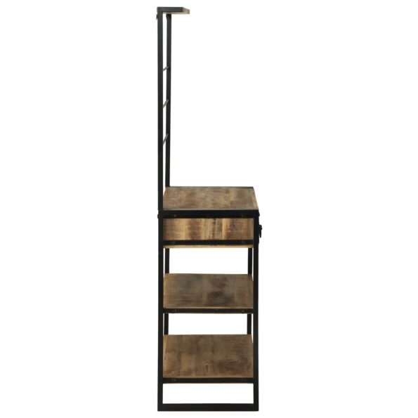 vidaXL Kuchynský regál Hnedá a čierna 80 x 40 x 160 cm – Obrázok 6