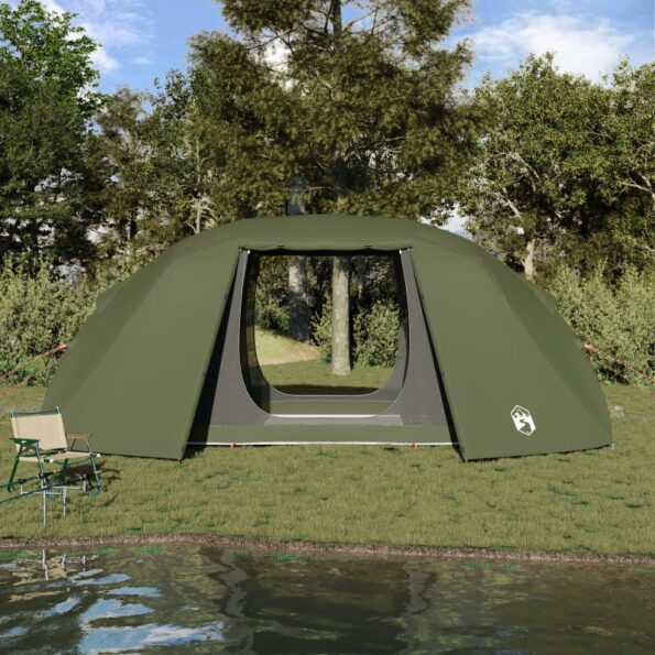 vidaXL Rybársky stan so strechou Olivová zelená 514 x 465 x 187 cm – Obrázok 4