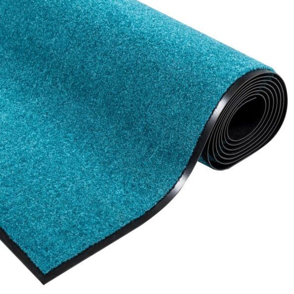 vidaXL Rohož Iný Cyan a Čierna 120 x 250 cm Polyamid a PVC – Obrázok 4