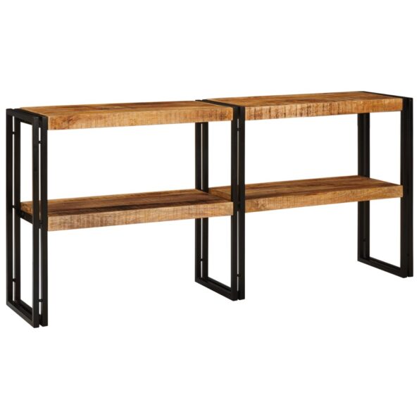 vidaXL Konzolový stôl Hnedá 160 x 33 x 75 cm Masívne mango drevo – Obrázok 2
