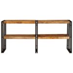 vidaXL Konzolový stôl Hnedá 160 x 33 x 75 cm Masívne mango drevo – Obrázok 3