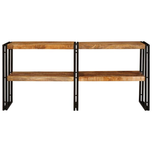 vidaXL Konzolový stôl Hnedá 160 x 33 x 75 cm Masívne mango drevo – Obrázok 3
