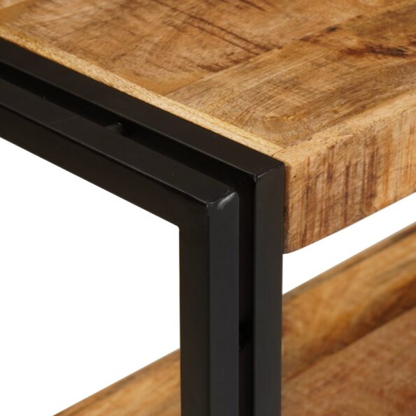 vidaXL Konzolový stôl Hnedá 160 x 33 x 75 cm Masívne mango drevo – Obrázok 6