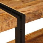 vidaXL Konzolový stôl Hnedá 160 x 33 x 75 cm Masívne mango drevo – Obrázok 7