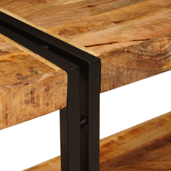 vidaXL Konzolový stôl Hnedá 160 x 33 x 75 cm Masívne mango drevo – Obrázok 7