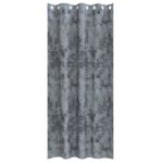vidaXL Sametové závesy 2 pcs Strieborná šedá 245 x 140 cm Zamat – Obrázok 3
