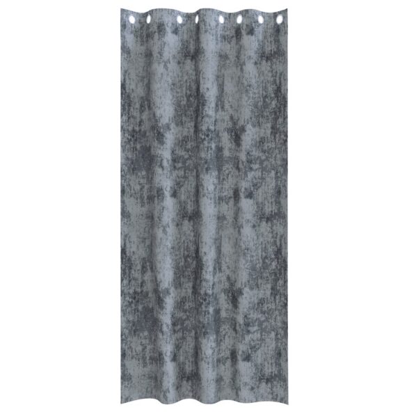 vidaXL Sametové závesy 2 pcs Strieborná šedá 245 x 140 cm Zamat – Obrázok 3