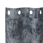 vidaXL Sametové závesy 2 pcs Strieborná šedá 245 x 140 cm Zamat – Obrázok 4